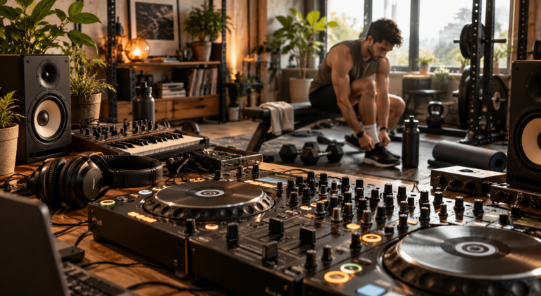 DJ Studio Meets Home Gym