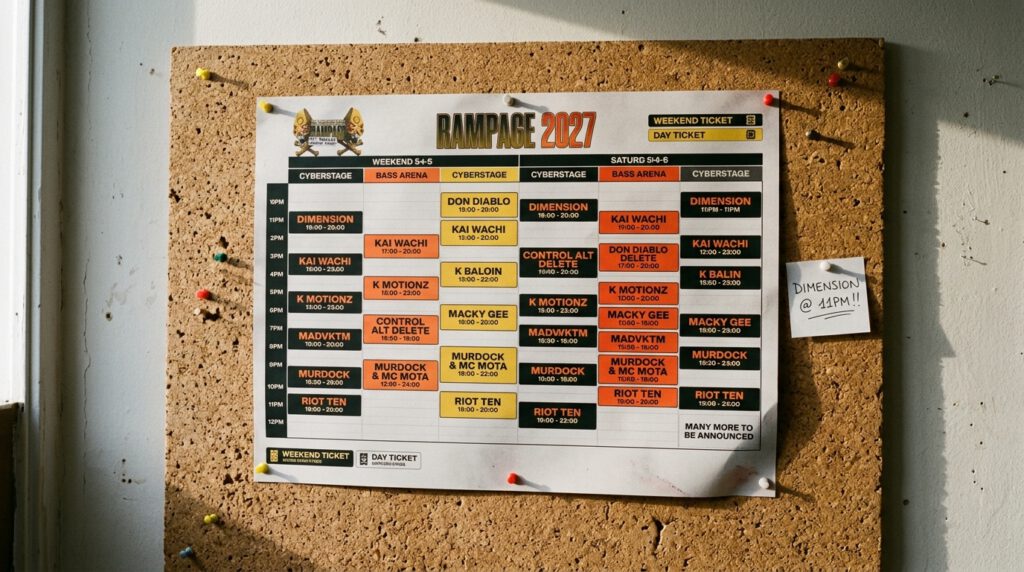 Rampage Weekend Reveals Initial Lineup for 2027 Edition
